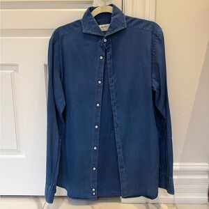 Men's Blue Denim Shirt
